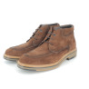 Chaussure de ville montante marron en cuir